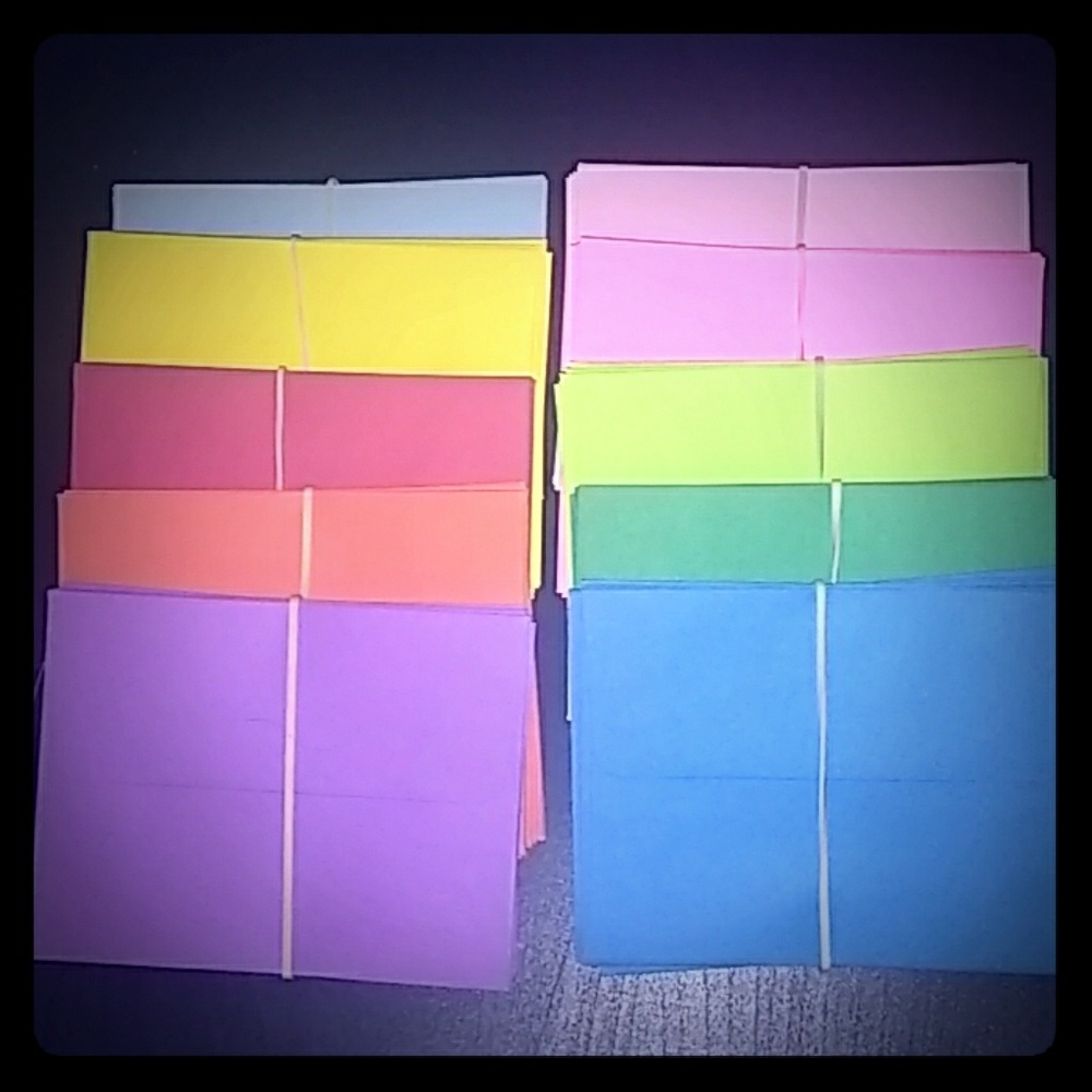 Envelops In Many Different Colors